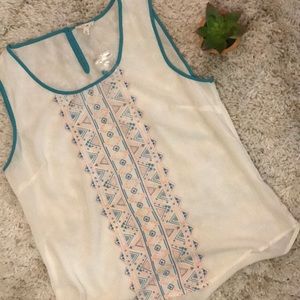 JCPenny White Blouse Size L